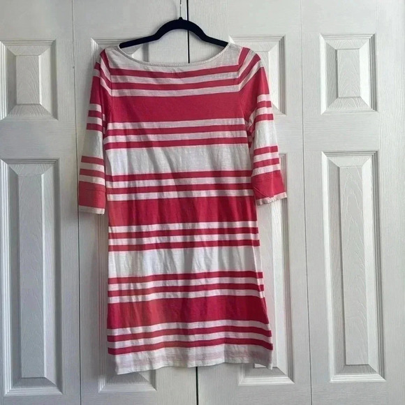 Lilly Pulitzer coral/white striped cotton coverup/sundress Size Small - Picture 5 of 5